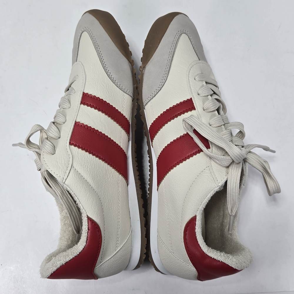 DV by Dolce Vita Rascal T-Toe Red and Cream Sneakers Size 7 1/2 7.5 - Picture 7 of 10